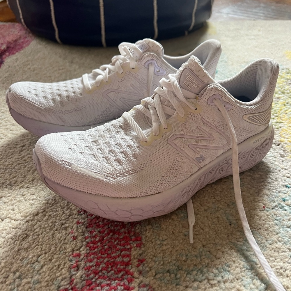 New Balance Women's White Fresh Foam 1080